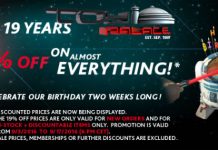 Toy Palace News – Happy 19th Birthday, and Celebrate with 19% Off!