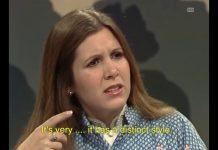 Carrie Fisher 1977 Interview In French