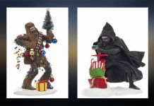 2017 Kylo Ren & Chewbacca Christmas Table Pieces From Kurt Adler