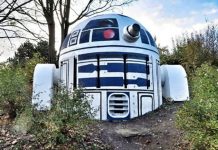 Nuclear Shelter Vent Turned into R2-D2