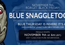 Blue Snaggletooth Action Figure Variant From John Tyler Christopher