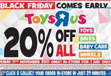 Black Friday Comes Early At Toys ‘R’ Us In UK