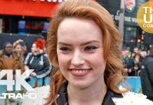 Red Carpet Interviews With Daisy Ridley & Domhnall Gleeson At ‘Peter Rabbit’ Premiere
