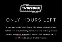 Hasbro: Jabba’s Sail Barge Will Never Be Offered In US & Canada Again