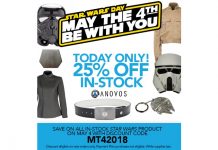 1 DAY ONLY! 25% Off All In-Stock Items At ANOVOS