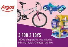 Argos 3 For 2 On Toys