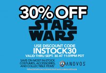 Save 30% Off Most In-stock Star Wars Items This Weekend Only at ANOVOS