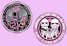 R2-KT Pink Glitter Coin Available to Order Now