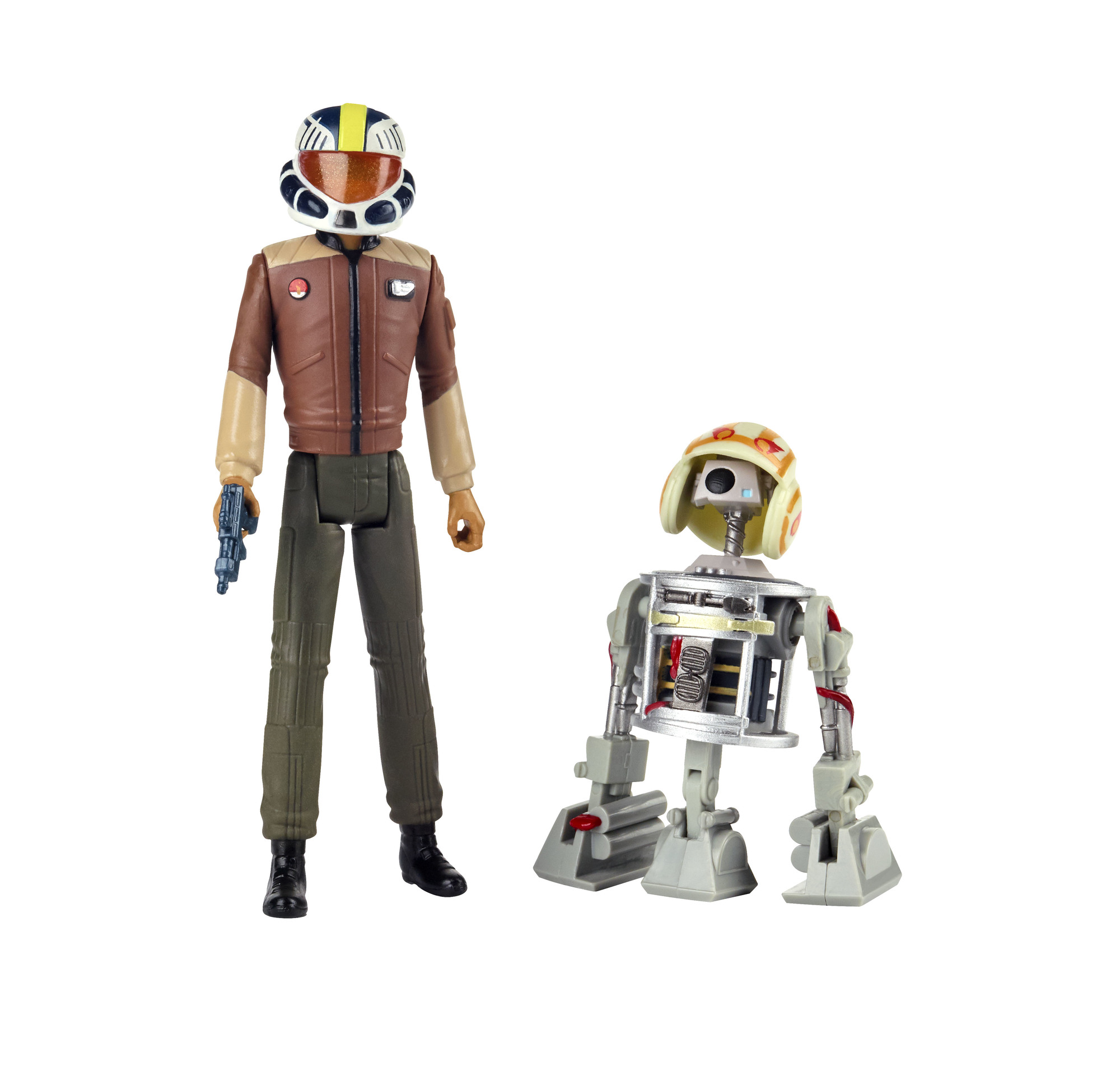 STAR WARS RESISTANCE 3.75-INCH JAREK YEAGER & BUCKET (R1-J5) Figure 2-Pack (2)