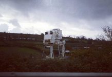 AT-ST Turns Up on A38 Near Ashburton (UK)
