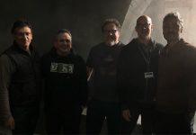 Anthony and Joe Russo on Set of The Mandalorian with Jon Favreau