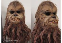 Tom Spina Designs Restore Original Chewbacca/Malla Mask from the Holiday Special
