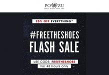 25%. 48 hours. #FreeTheShoes Flash Sale at Po-Zu