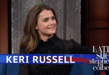 Watch Keri Russell’s Interview From Last Night’s Stephen Colbert Episode