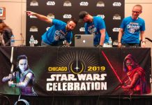Coffee With Kenobi Celebration Chicago Podcast Stage, featuring James Arnold Taylor & Catherine Taber