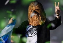 Chewbacca mask worn by Lewis Capaldi sells for £7,000
