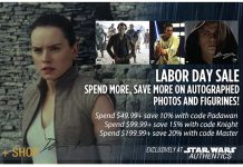 Star Wars Authentics Labor Day Sale – Discounts on Autographs & Official Photos!