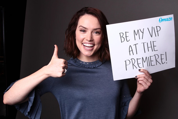 Daisy Ridley Omaze Nov 2019
