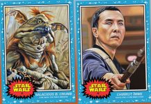 Topps Star Wars Living Set, Week 23: Salacious B. Crumb and Chirrut Îmwe