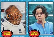 Topps Star Wars Living Set, Week 36: Admiral Ackbar and Young Boba Fett