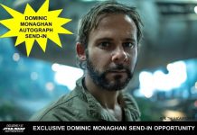 Dominic Monaghan Autograph Send-In Opportunity from Star Wars Authentics