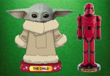 Kurt Adler The Child Nutcracker & Holiday Stockings, Sith Trooper Nutcracker