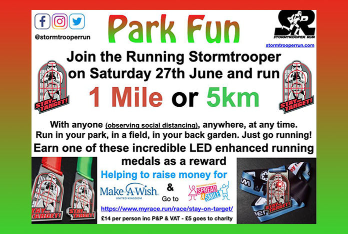 Park Fun with the Running Stormtrooper June 2020