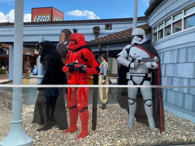New Star Wars Sculptures Debut Outside The LEGO Store at Disney Springs