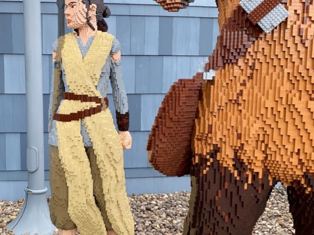 New Star Wars Sculptures Debut Outside The LEGO Store at Disney Springs