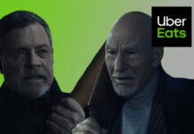 Star Wars vs Star Trek – Mark Hamill and Patrick Stewart in UberEats Adverts