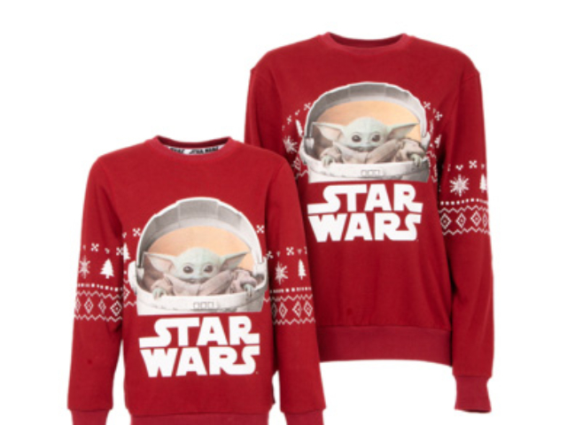 Father and Son The Child Christmas Sweatshirt by George at ASDA Mando Mondays Week 3 2020