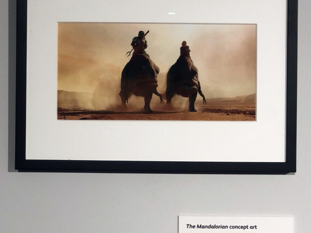 Portrait of The Mandalorian and The Child in Collaboration with National Portrait Gallery