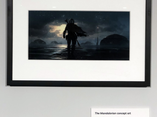 Portrait of The Mandalorian and The Child in Collaboration with National Portrait Gallery