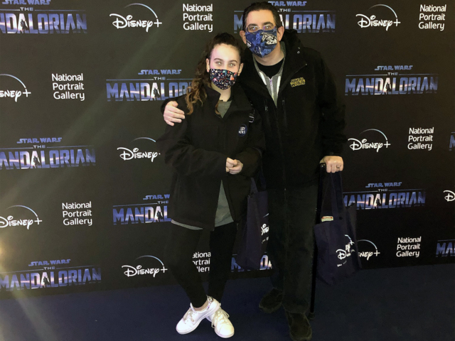 Portrait of The Mandalorian and The Child in Collaboration with National Portrait Gallery