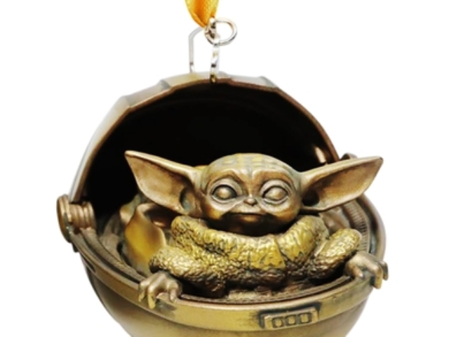 The Child Bronze-Toned Hanging Ornament shopDisney Mando Mondays Week 3 2020