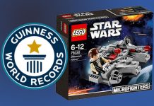 New Guinness World Record Set for Building LEGO Millennium Falcon Micro Fighter