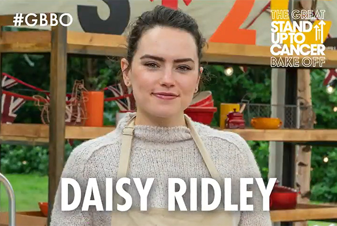 Daisy Ridley Stand Up to Cancer Bake Off Jan 2021