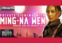 Ming-Na Wen Signing For Official Pix!