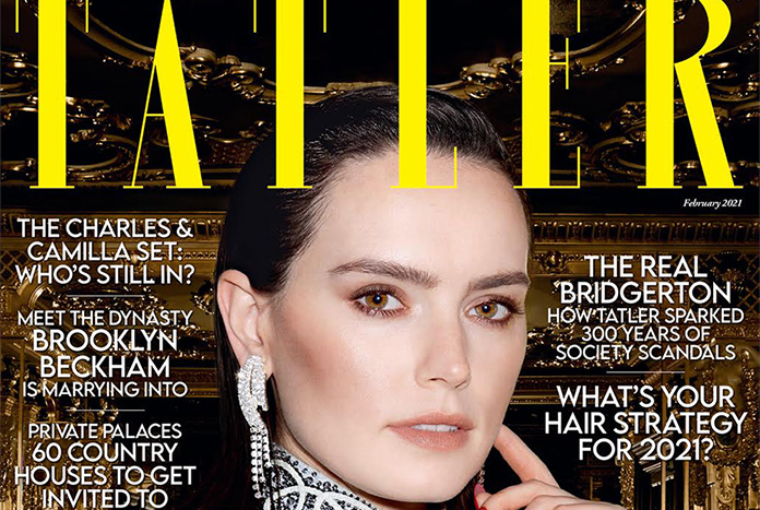 Daisy Ridley Graces February 2021 Cover of Tatler