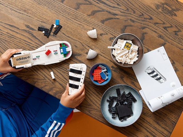 adidas Originals x LEGO Launch Collaborative Superstar Sneaker and LEGO Buildable Edition