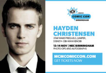 Hayden Christensen Attending MCM Comic Con Birmingham in November