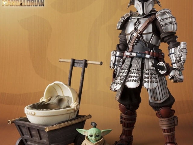 Meisho Movie Realization Ronin Mandalorian (Beskar Armor) & Grogu