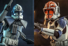 Pre-Order Hot Toys The Clone Wars Jesse (TMS064) and Captain Vaughn (TMS065) Sixth Scale Figures