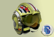 Star Wars Red Leader X-wing Helmet In Stock and Shipping at Denuo Novo