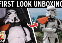 Hot Toys Stormtrooper Squad Leader Mandalorian Figure Unboxing | Sideshow First Look