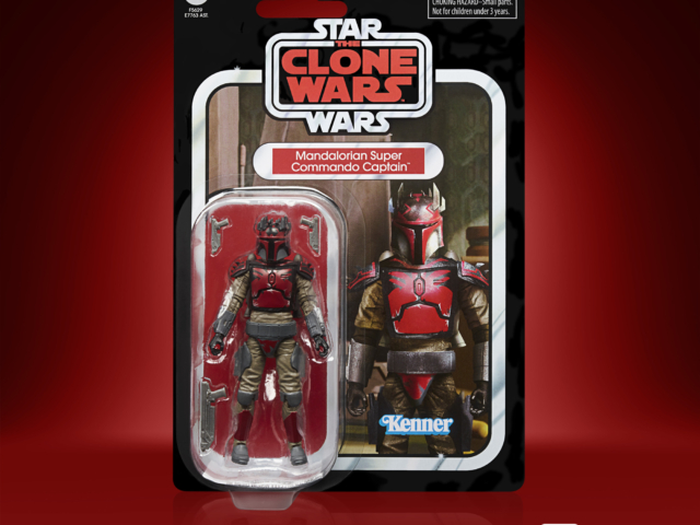 STAR WARS THE VINTAGE COLLECTION 3.75-INCH MANDALORIAN SUPER COMMANDO CAPTAIN Figure (Package)
