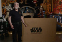Steve Sansweet Unboxes Star Wars Special Edition LG OLED TV at Rancho Obi-Wan