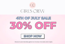 Girls Crew 4th of July Sale – Save 30% Off Selected Styles