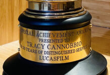 Tracy Cannobbio Gets 20 Year Award for Distinguished Service at Lucasfilm