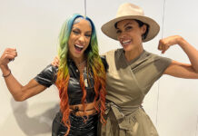 The Mandalorian’s Sasha Banks and Rosario Dawson Reunite at C2E2